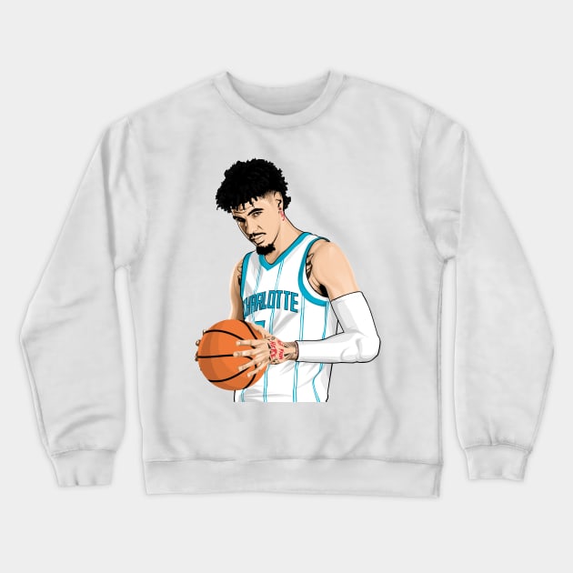 LaMelo Ball Crewneck Sweatshirt by knnthmrctn